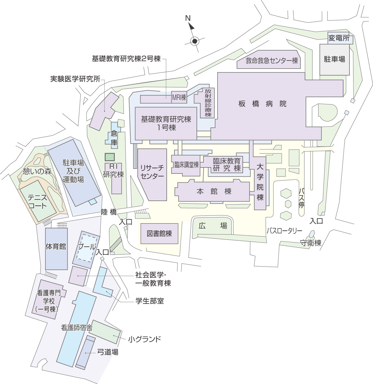医学部全図(配置図)