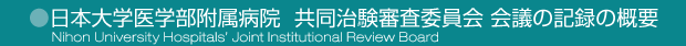 治験審査委員会 会議の記録の概要